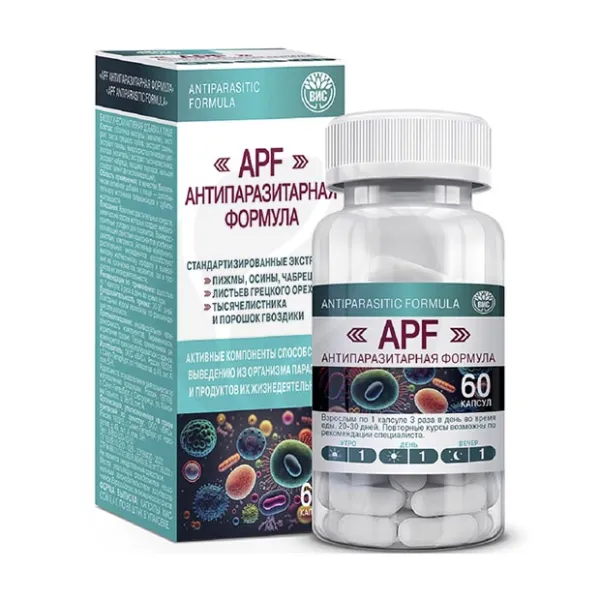 Изображение товара Антипаразитарная формула капсулы №60 натуральное средство против паразитов