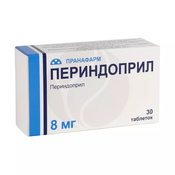 Изображение товара Периндоприл Прана таблетки 8мг, №30 Изображение товара Периндоприл Прана таблетки 8мг, №30