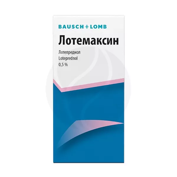 Изображение товара Глазные капли Лотемаксин 0,5% 5 мл противовоспалительное лечение глаз