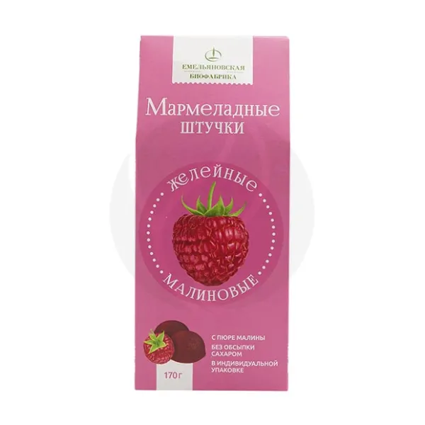 Мармелад желейный малиновый, 170г