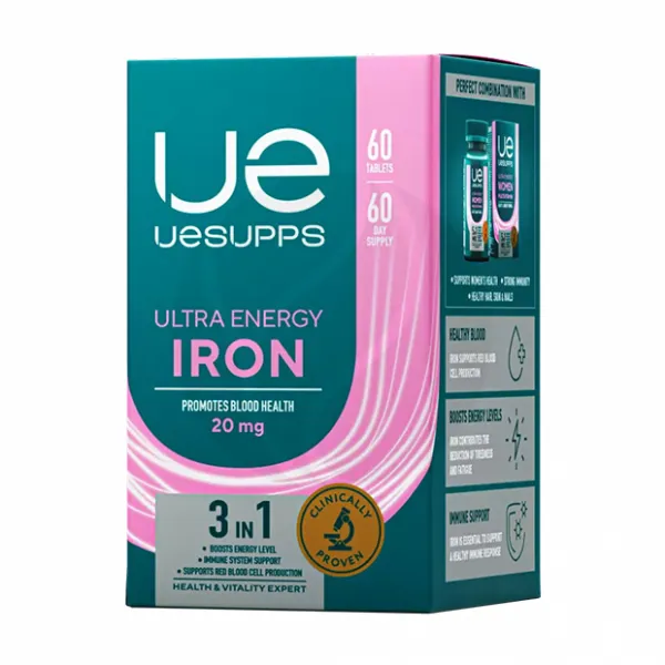 Изображение товара Uesupps Ultra Energy Железо таблетки 20мг, №60
