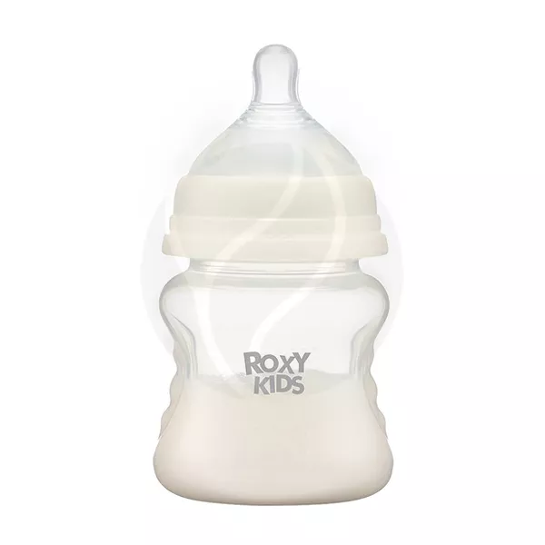 Изображение товара Roxy-kids бутылочка для кормления с антиколиковой соской медленный поток (0+), цвет кокосовый Изображение товара Roxy-kids бутылочка для кормления с антиколиковой соской медленный поток (0+), цвет кокосовый