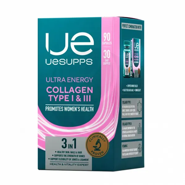 Изображение товара Uesupps Ultra Energy Коллаген 1 и 3 типа капсулы, №90