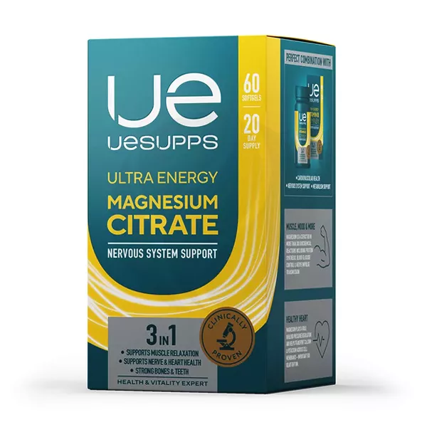 Изображение товара Uesupps Ultra Energy Магния цитрат капсулы мягкие, №60 Изображение товара Uesupps Ultra Energy Магния цитрат капсулы мягкие, №60