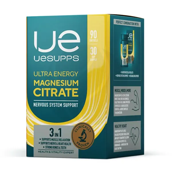 Изображение товара Uesupps Ultra Energy Магния цитрат капсулы мягкие №90 для энергии и здоровья Изображение товара Uesupps Ultra Energy Магния цитрат капсулы мягкие №90 для энергии и здоровья