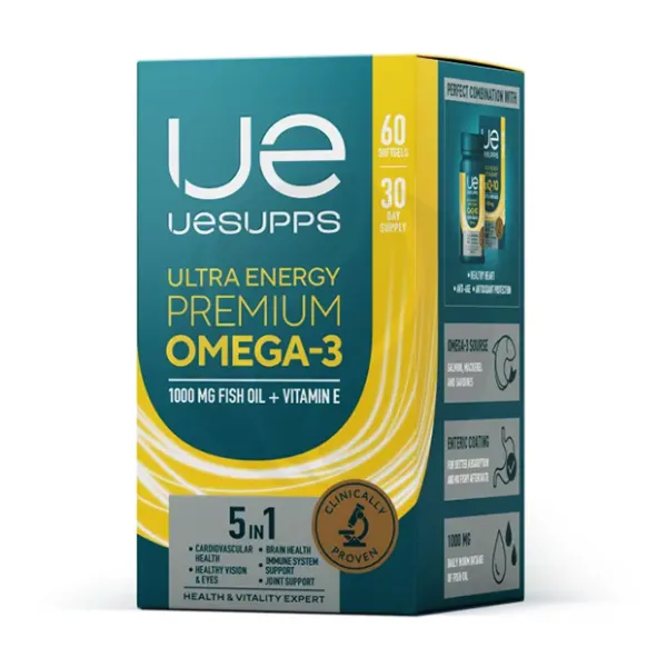 Изображение товара Uesupps Омега-3 Премиум капсулы мягкие No60 - поддержка сердца и сосудов Изображение товара Uesupps Омега-3 Премиум капсулы мягкие No60 - поддержка сердца и сосудов