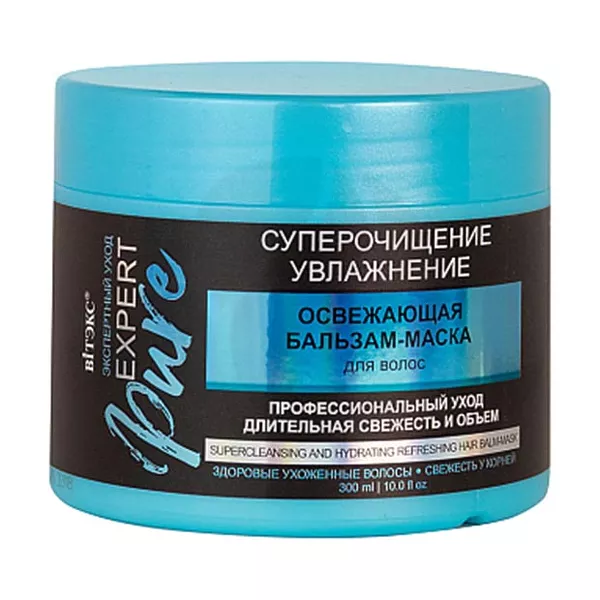 Изображение товара Бальзам-маска Expert Pure Витэкс освежающая и увлажняющая 300 мл Изображение товара Бальзам-маска Expert Pure Витэкс освежающая и увлажняющая 300 мл