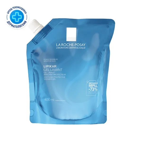 Изображение товара La Roche-Posay Lipikar гель для душа успокаивающий 400мл без парабенов и отдушек