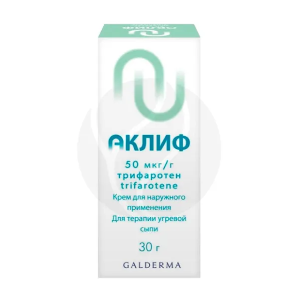 Изображение товара Аклиф крем для наружного применения 50мкг/г, 30г Франция