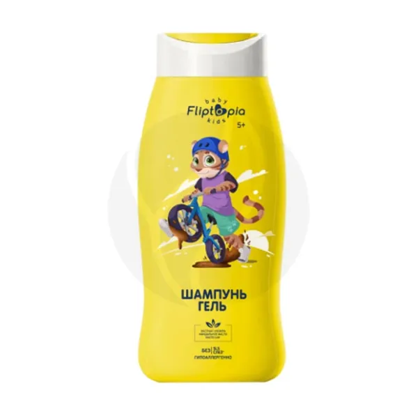 Изображение товара Fliptopia Kids шампунь-гель 2в1 Фруктовый бабл гам для детей 250мл