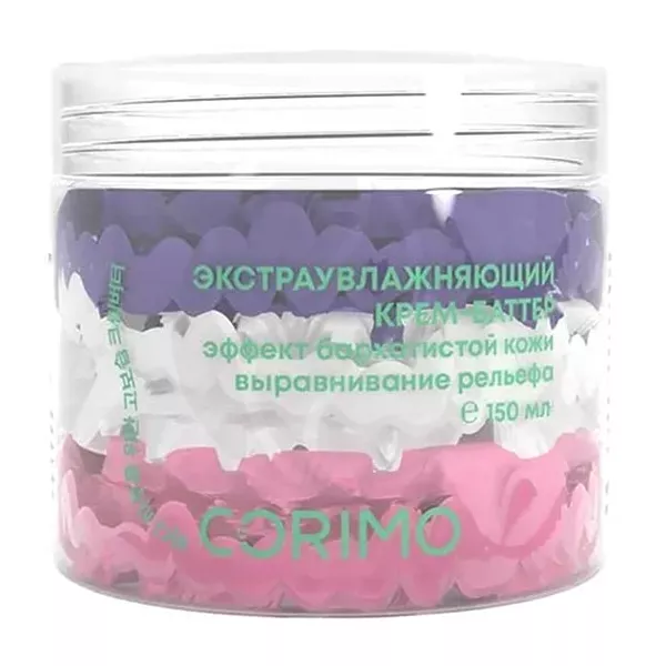 Изображение товара Corimo крем-баттер для тела экстраувлажняющий с маслом базилика и экстрактом клубники, 150мл Изображение товара Corimo крем-баттер для тела экстраувлажняющий с маслом базилика и экстрактом клубники, 150мл