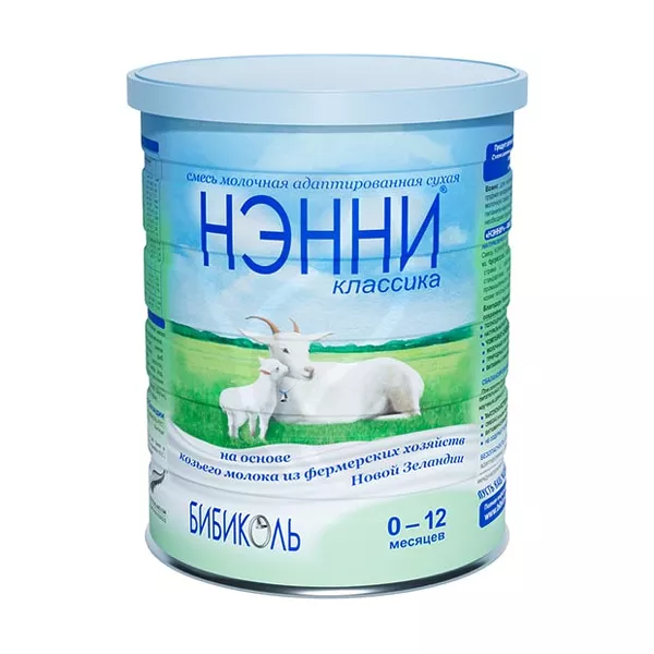 Изображение товара Нэнни Классика смесь молочная сухая адаптированная на основе козьего молока, 800г Изображение товара Нэнни Классика смесь молочная сухая адаптированная на основе козьего молока, 800г