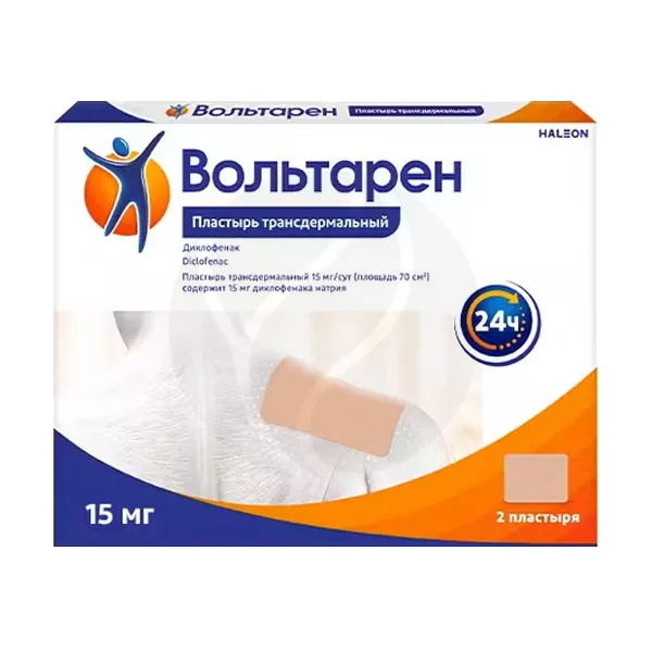 Изображение товара Пластырь Вольтарен 15 мг/сут, Япония, трансдермальный пластырь 70 см2 Изображение товара Пластырь Вольтарен 15 мг/сут, Япония, трансдермальный пластырь 70 см2