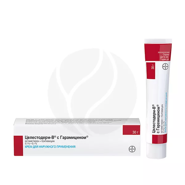 Изображение товара Целестодерм-В с Гарамицином крем для наружного применения 30г Изображение товара Целестодерм-В с Гарамицином крем для наружного применения 30г