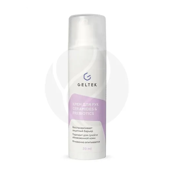 Geltek Ceramides & Prebiotics крем для рук, 30мл