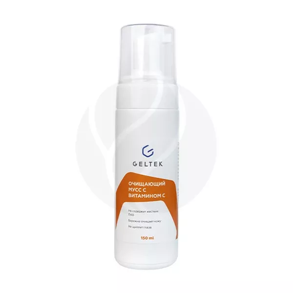 Изображение товара Geltek мусс очищающий с витамином С, 150мл Изображение товара Geltek мусс очищающий с витамином С, 150мл