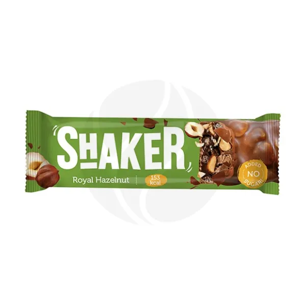 Изображение товара Fitness Shock Shaker батончик глазированный фундук, без сахара, 35г