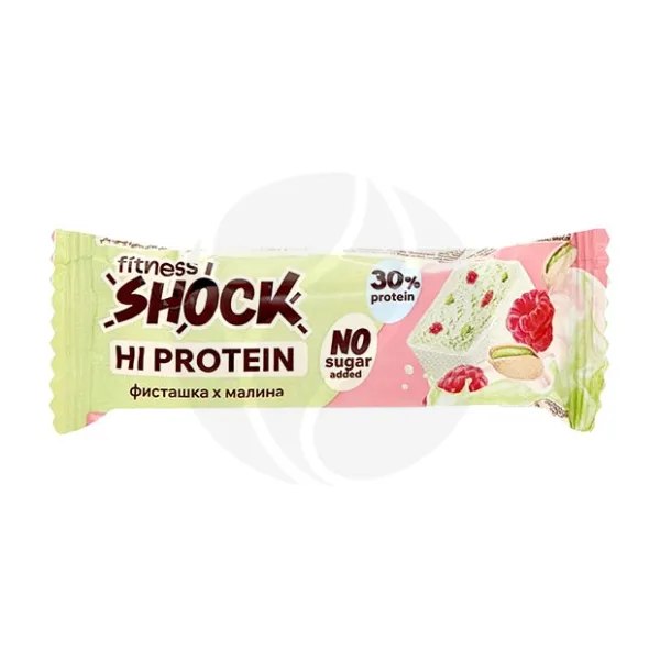 Изображение товара FitnesSHOCK батончик глазированный фисташка-малина, 40г