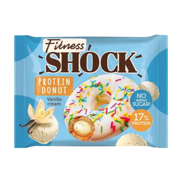 Fitness Shock донат ваниль, без сахара, 70г