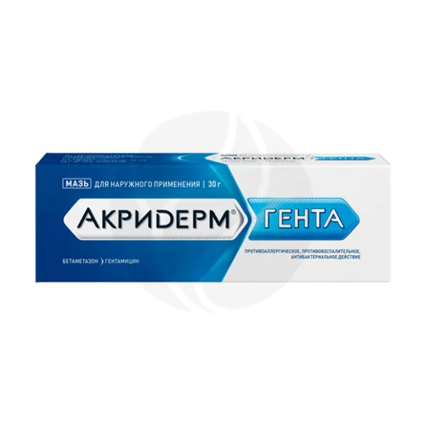 Изображение товара Акридерм Гента мазь 0,05%+0,1% 30 г для наружного применения