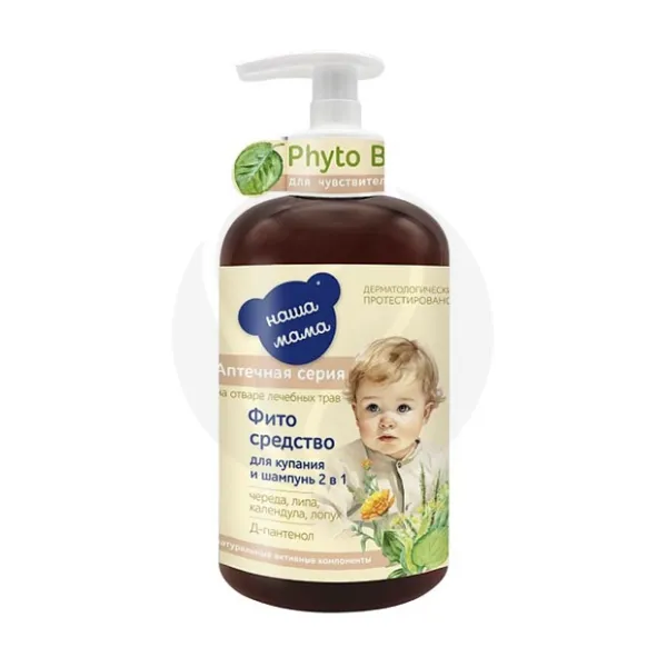 Изображение товара Наша Мама Fito baby Фитосредство для купания и шампунь 2в1 (0+мес), 300мл