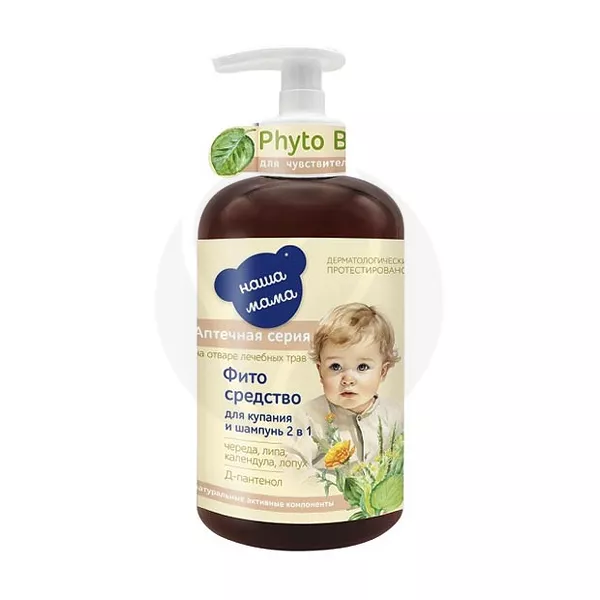 Изображение товара Наша Мама Fito baby 2в1 Фитосредство для купания и шампунь 300 мл
