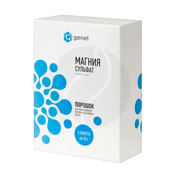 Изображение товара Магния сульфат порошок д/пригот. р-ра д/приема внутрь 25г, №3