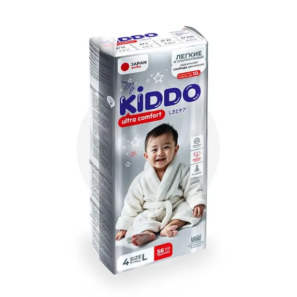 Изображение товара Подгузники-трусики MyKiddo Ultra Comfort L, 56 шт для активных малышей 9-14 кг