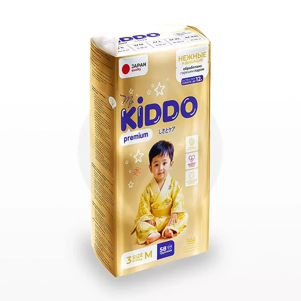 Изображение товара MyKiddo Premium подгузники-трусики M (6-10 кг), 58шт Изображение товара MyKiddo Premium подгузники-трусики M (6-10 кг), 58шт
