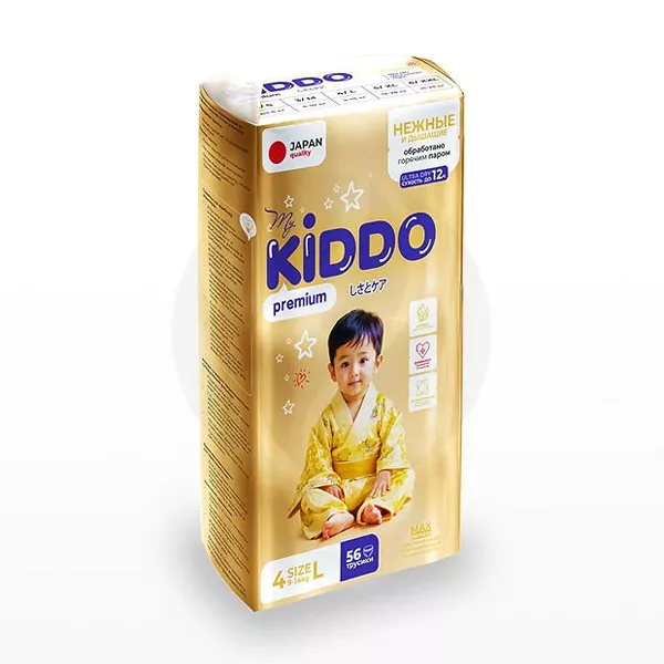 Изображение товара Подгузники-трусики MyKiddo Premium L 9-14 кг 56 шт гипоаллергенные безопасные Изображение товара Подгузники-трусики MyKiddo Premium L 9-14 кг 56 шт гипоаллергенные безопасные