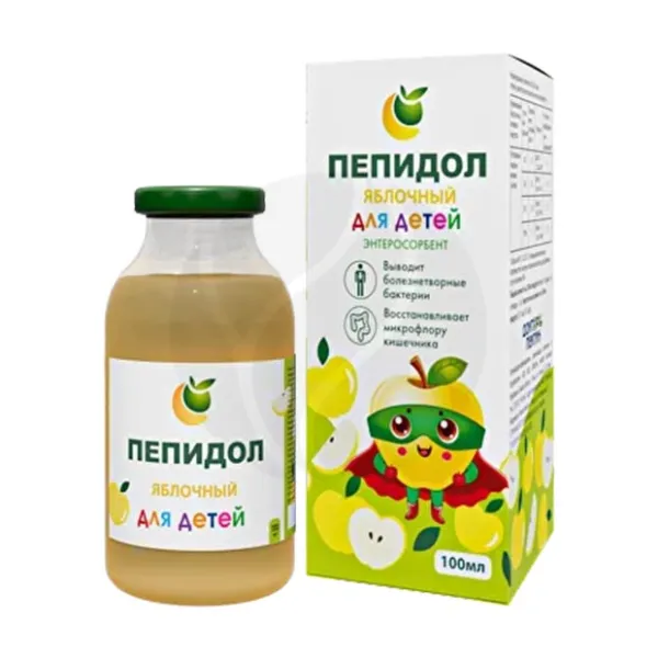Изображение товара Пепидол Яблочный для детей раствор 100ml натуральное питание для поддержки здоровья
