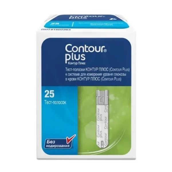 Изображение товара Contour Plus тест-полоски 25шт Изображение товара Contour Plus тест-полоски 25шт