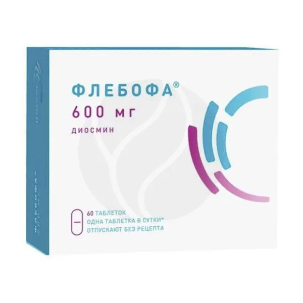 Флебофа таблетки 600мг, №60 Озон Фарм