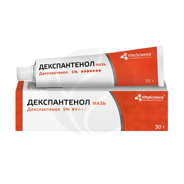 Изображение товара Vitascience Декспантенол мазь 5% для ухода за кожей 30г