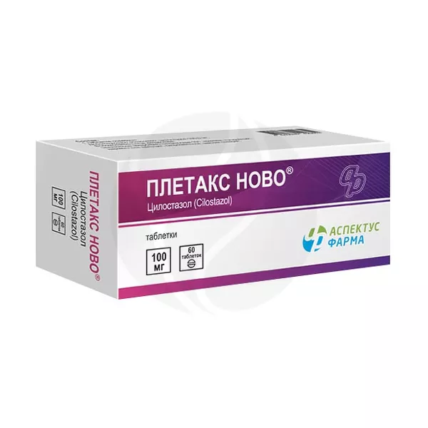 Изображение товара Плетакс Ново таблетки 100мг, №60 Изображение товара Плетакс Ново таблетки 100мг, №60