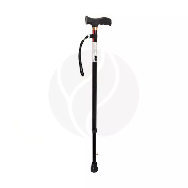 Изображение товара Опорная регулируемая трость Ergoforce с противоскользящим устройством черная