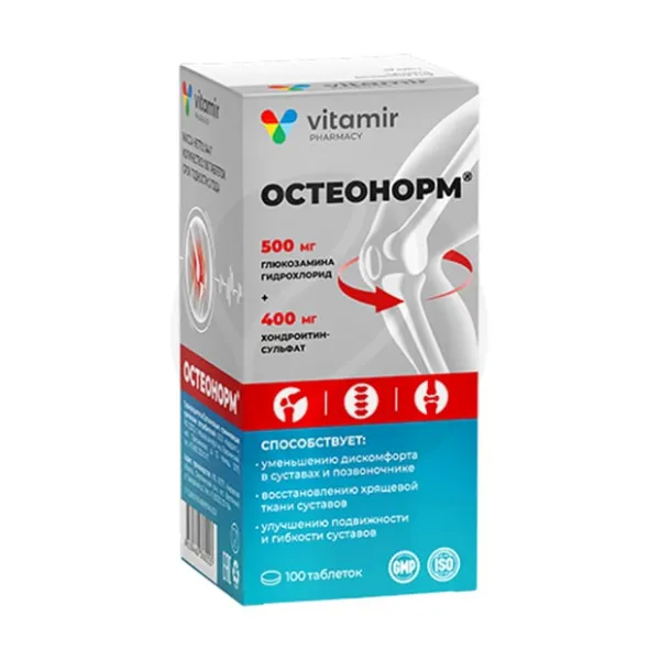 Изображение товара Vitamir Остеонорм таблетки покрытые оболочкой для суставов 100 шт