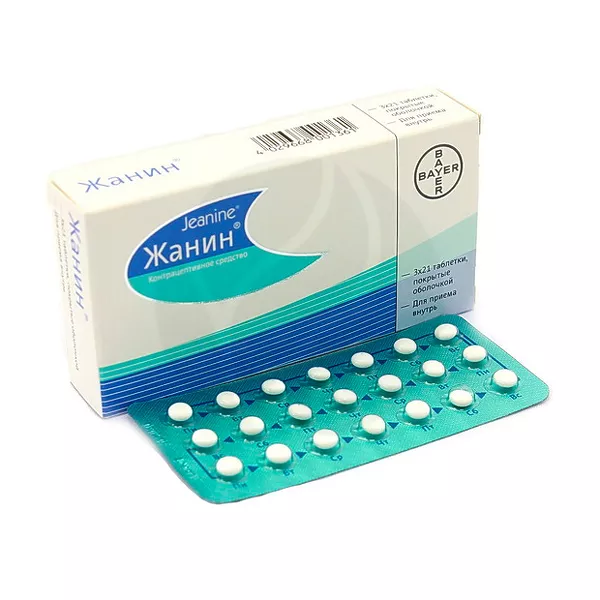 Изображение товара Жанин таблетки п/о 2мг+0,03мг, №21*3 Изображение товара Жанин таблетки п/о 2мг+0,03мг, №21*3