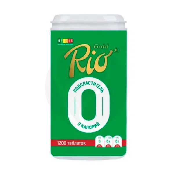 Изображение товара Gold Rio заменитель сахара таблетки №1200 натуральный 36 мес Россия