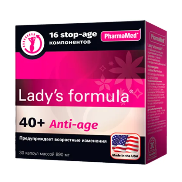 Изображение товара Lady's formula Женщина 40 plus капсулы 30 шт иммунитет молодость витаминки
