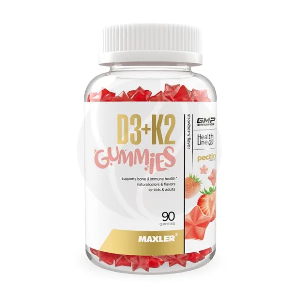 Maxler Витамин Д3+К2 пастилки жевательные, №90