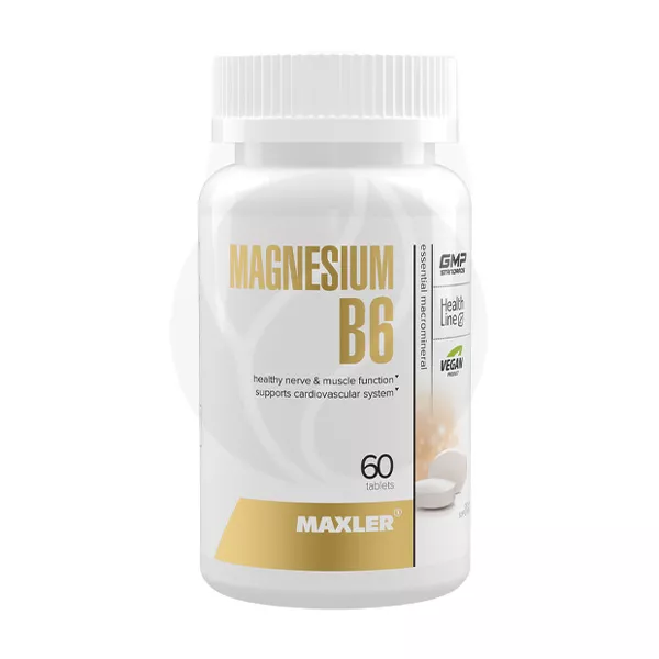 Изображение товара Maxler Магний В6 60 таблеток для поддержки мышц и нервной системы Изображение товара Maxler Магний В6 60 таблеток для поддержки мышц и нервной системы