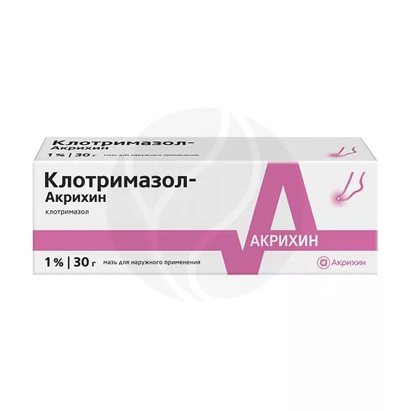 Изображение товара Клотримазол-Акрихин мазь д/наружн. прим. 1%, 30г Изображение товара Клотримазол-Акрихин мазь д/наружн. прим. 1%, 30г