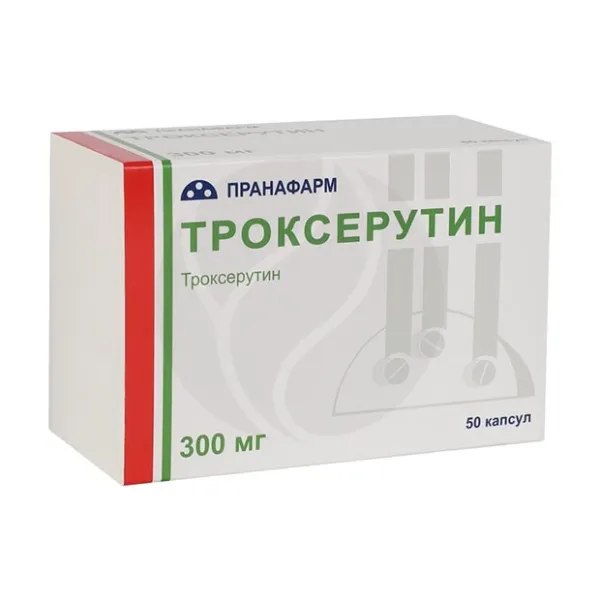 Изображение товара Троксерутин капсулы 300мг №50 эффективное сосудистое средство