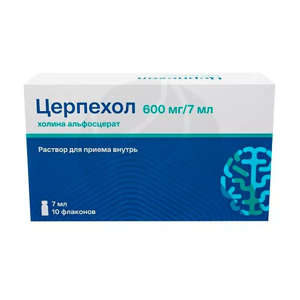 Изображение товара Церпехол раствор 600мг/7мл для приема внутрь 7мл №10, Россия Изображение товара Церпехол раствор 600мг/7мл для приема внутрь 7мл №10, Россия