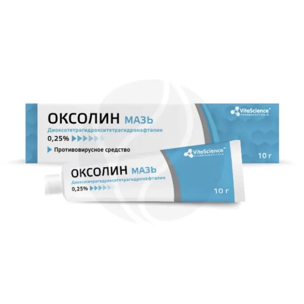 Изображение товара Vitascience Оксолин мазь назальная 0,25% 10 г против вирусных инфекций профилактика и лечение