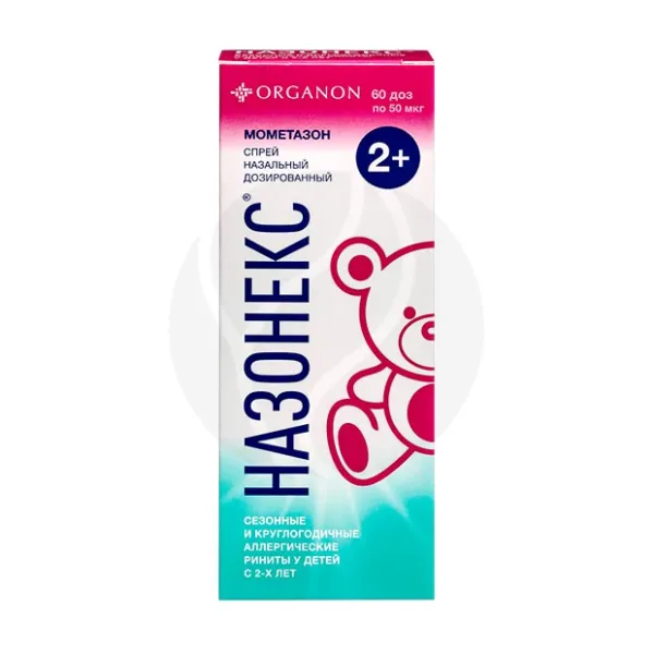 Назонекс спрей назальный дозированный 50мкг/доза, 60доз