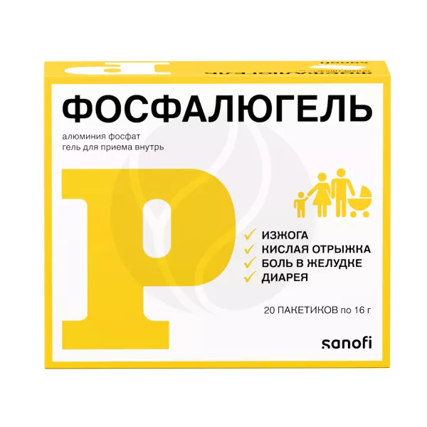 Изображение товара Фосфалюгель гель для приема внутрь 16г №20 от гастроэнтерологических проблем Изображение товара Фосфалюгель гель для приема внутрь 16г №20 от гастроэнтерологических проблем