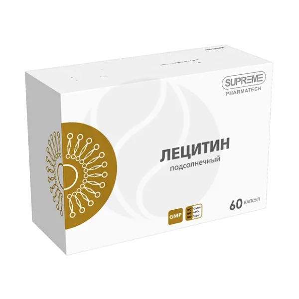 Изображение товара Лецитин подсолнечный капсулы 1050 мг №60 здоровье и обмен веществ