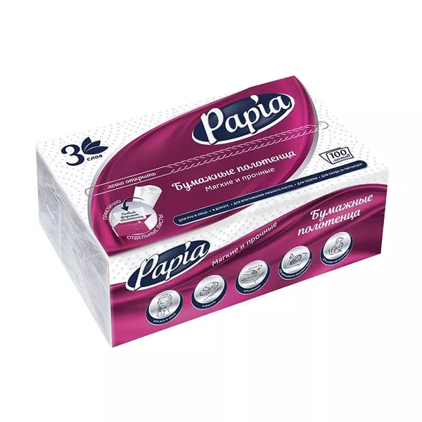 Изображение товара Papia Полотенца бумажные, №100
